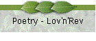 Poetry - Lov'n'Rev